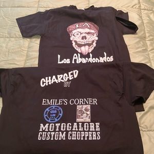 2 shirts one large and one small front and back screened new